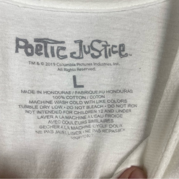 Tupac Shakur Poetic Justice Graphic Tee T-shirt Mens Size Large 100% cotton - Picture 6 of 7